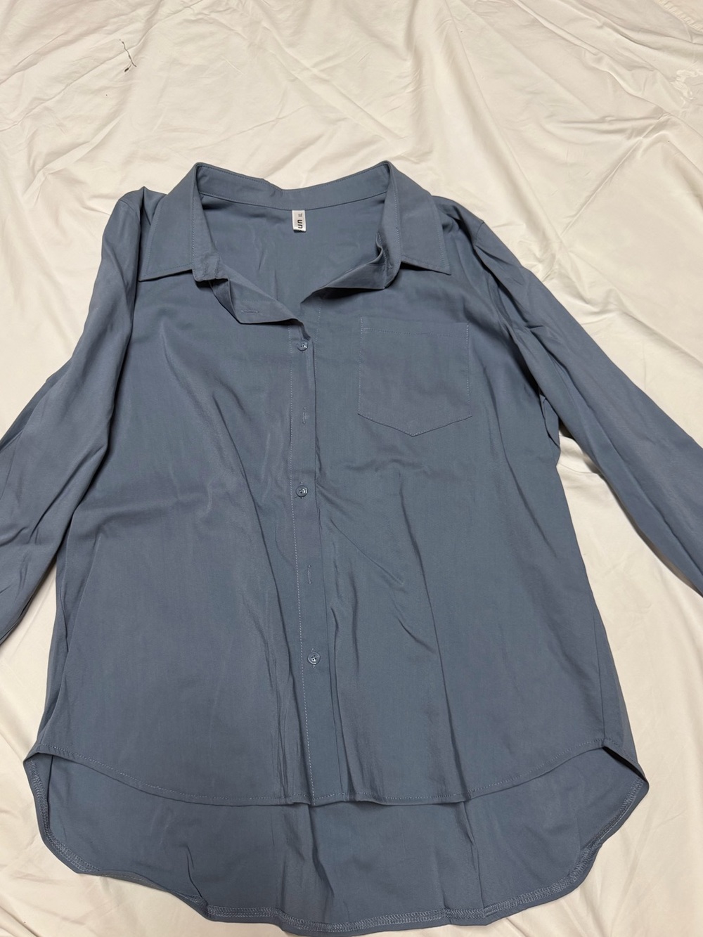 New Look Women's Button-Down Shirt - Slate Blue